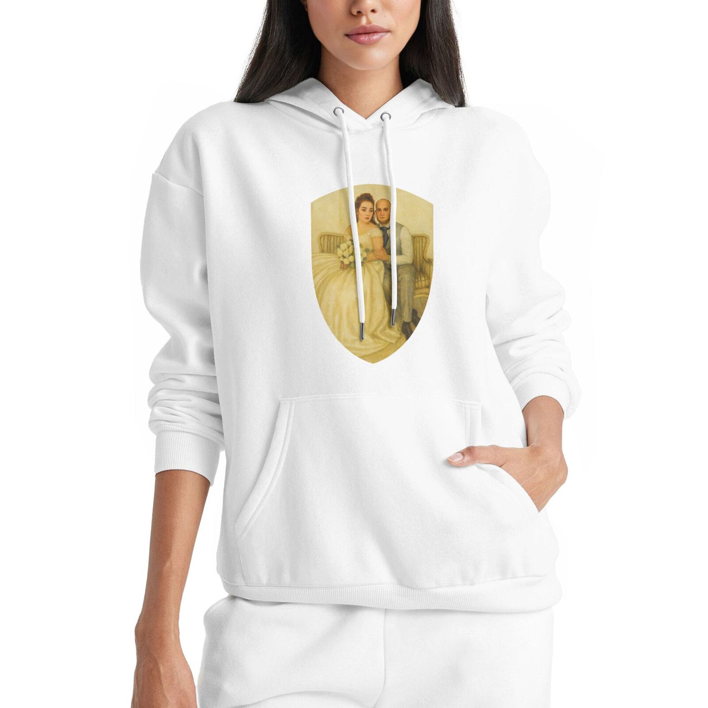 Personalized Couples Gift Guardian Women Sweatshirt: Turn Your Photo into a Custom Painting Art