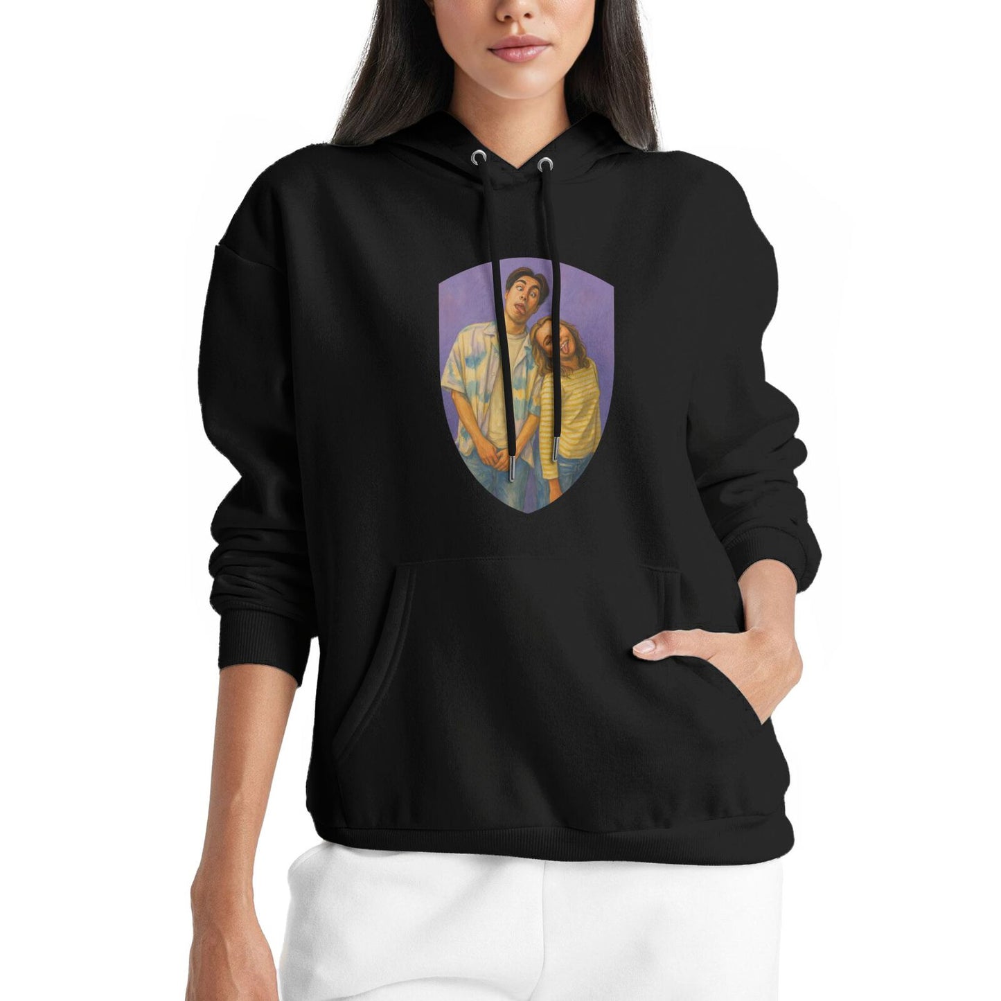 Personalized Couples Gift Guardian Women Sweatshirt: Turn Your Photo into a Custom Painting Art